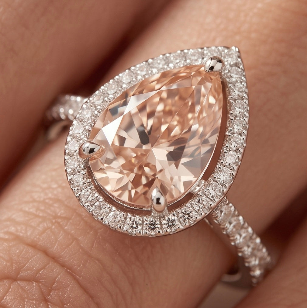 Pear Vivid Pink& Diamond